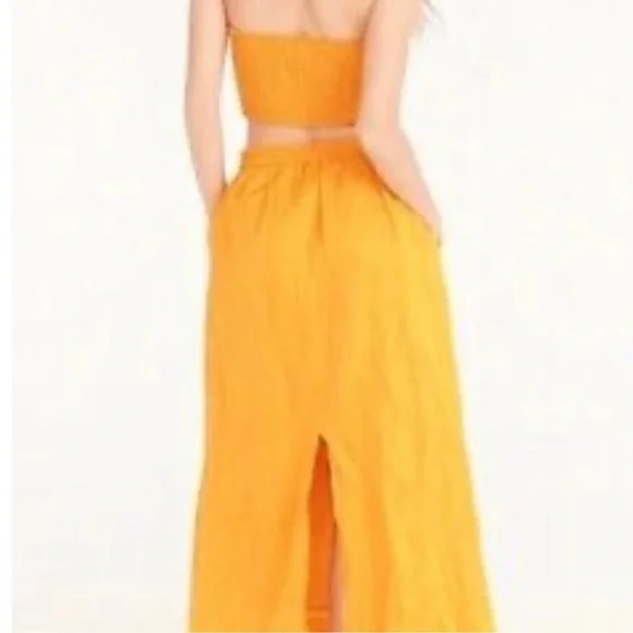 J.Crew collection NWT textured satin skirt set lined with pockets 2 piece set - Picture 4 of 16